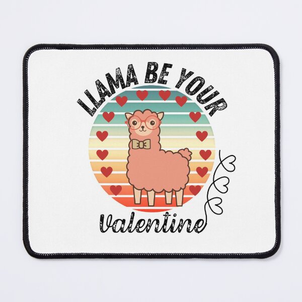 Item preview, Llama Be Your Valentine-Cute llama loves with hearts designed and sold by AmeliaStore1.