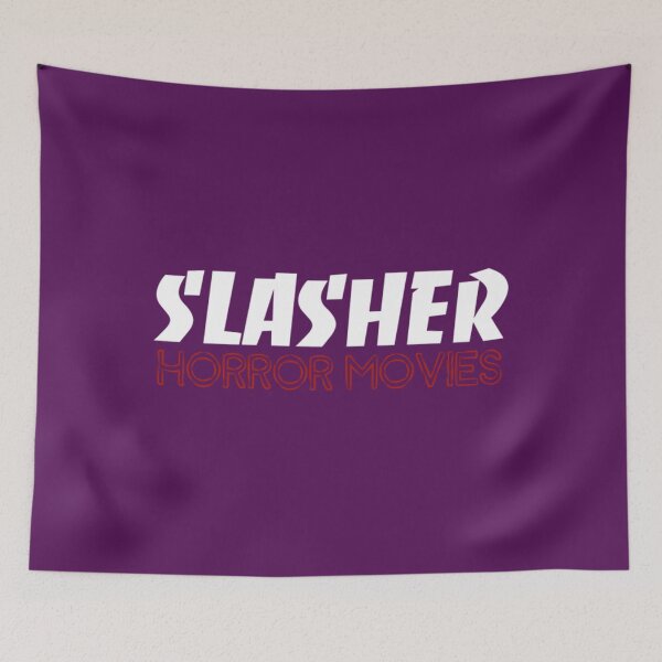 Aperçu de l'œuvre T-shirt Slasher MoviesFilms d'horreur Slasher créée et vendue par LieterFres.