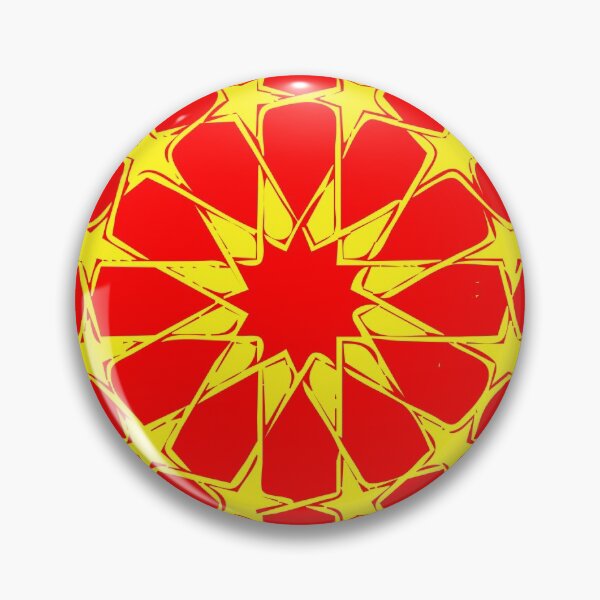 Item preview, geometric pattern red shade with yellow background designed and sold by Md Rashid  Hasan.