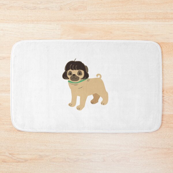 Item preview, Pug dog with a wig hair designed and sold by LewisRichie.