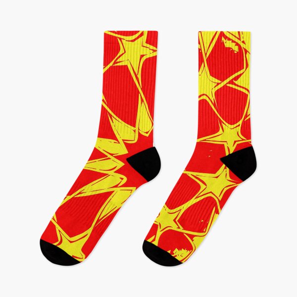 Item preview, geometric pattern red shade with yellow background designed and sold by Md Rashid  Hasan.