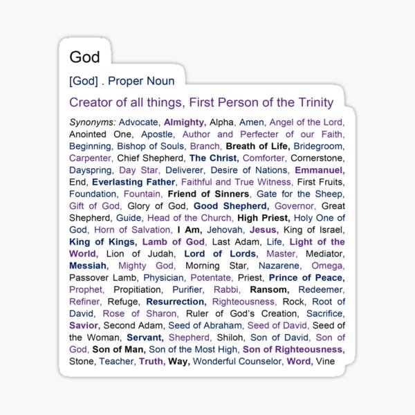 names-of-god-definition-sticker-for-sale-by-matadmin-redbubble