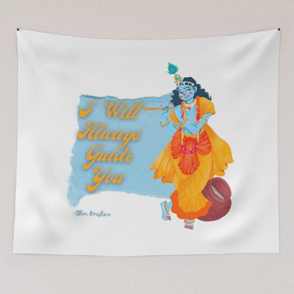 Item preview, Lord Krishna Quotes designed and sold by designedby-abhi.