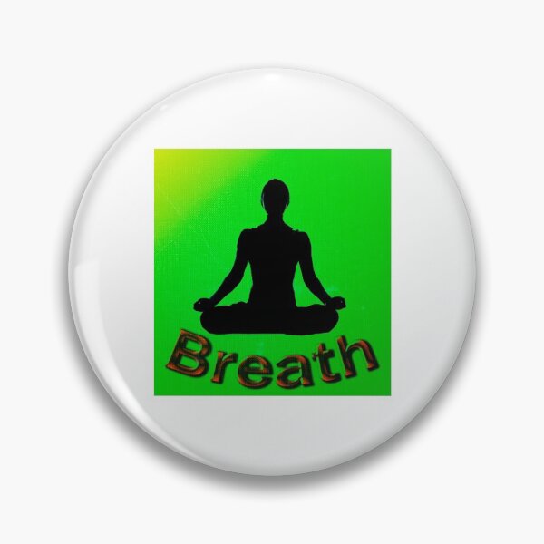 Item preview, Yoga Poses -  Green and Yellow Background Lotus Breath designed and sold by SadSacDesigns.