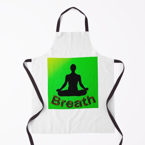Item preview, Yoga Poses - Green and Yellow Background Lotus Breath designed and sold by SadSacDesigns.