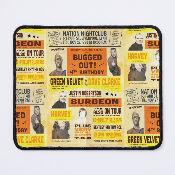 Item preview, Bugged Out 4th Birthday 1998 at Cream in Liverpool with Green Velvet Dave Clarke Surgeon and Harvey designed and sold by Lick-Design.