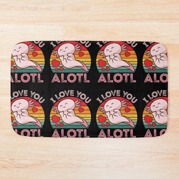 Item preview, I Love You Alotl Cute Axolotl Salamander Be My Valentine designed and sold by GravitiTees.
