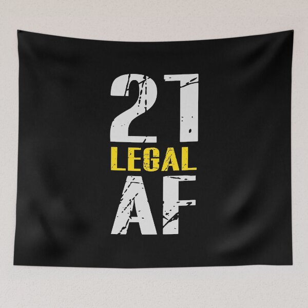 Item preview, 21 Legal AF Funny 21st Birthday designed and sold by Urlan.