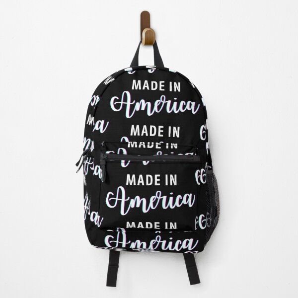 Item preview, Made In America Glitch Effect Holographic Effect Typography designed and sold by ZestyFruit.
