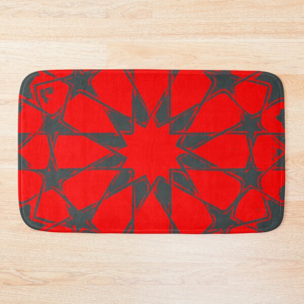 Item preview, geometric pattern red shade with dark background designed and sold by Md Rashid  Hasan.