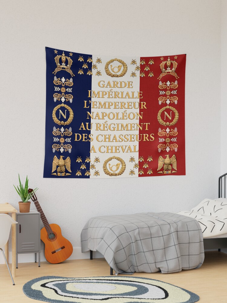 Napoleonic French flag of the Chasseurs A cheval de la Garde