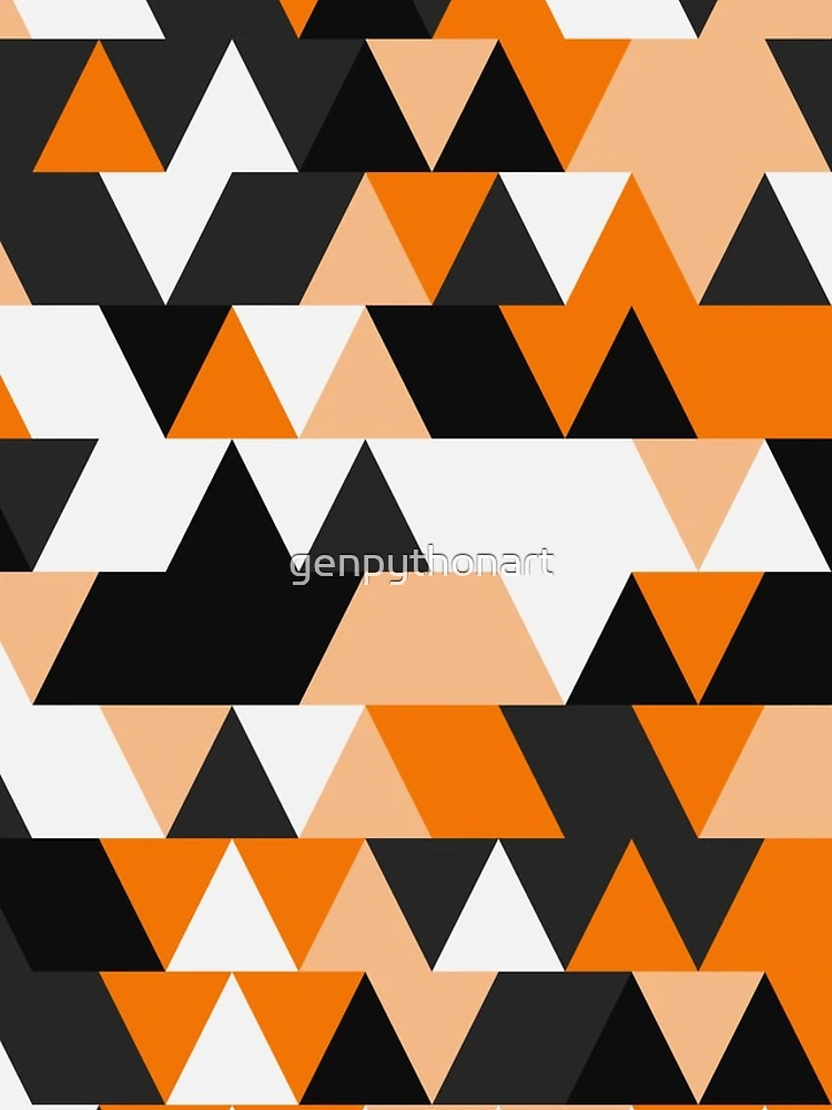 Thumbnail 4 of 4, iPhone Case, Triangles 1 designed and sold by genpythonart.