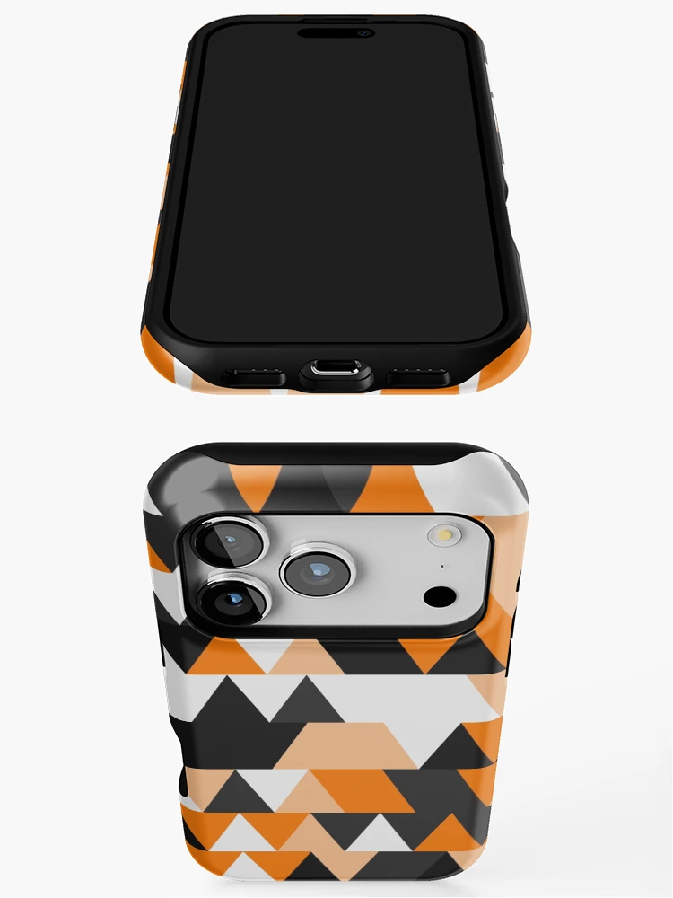 Thumbnail 3 of 4, iPhone Case, Triangles 1 designed and sold by genpythonart.