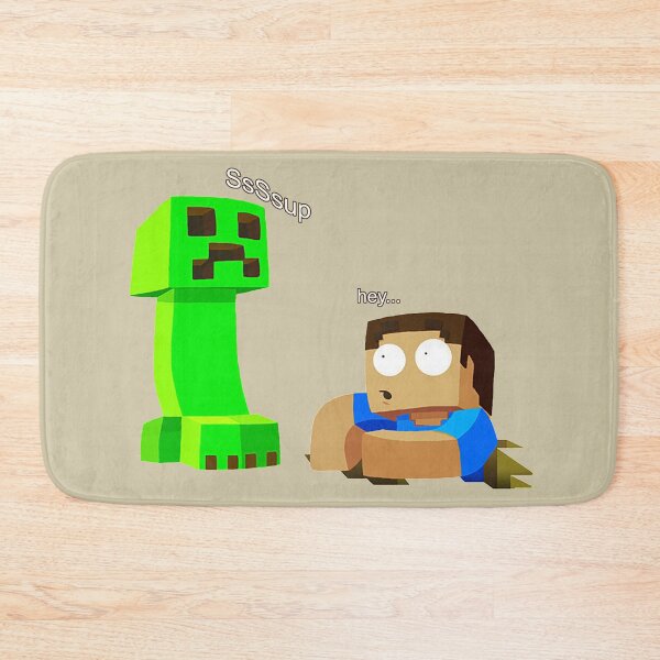Item preview, Funny Minecraft Creeper and Steve designed and sold by ddkart.