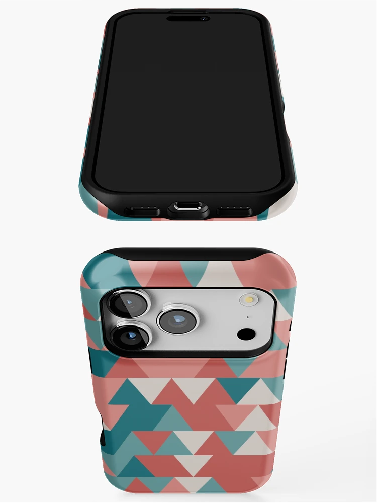 Thumbnail 3 of 4, iPhone Case, Triangles 2 designed and sold by genpythonart.