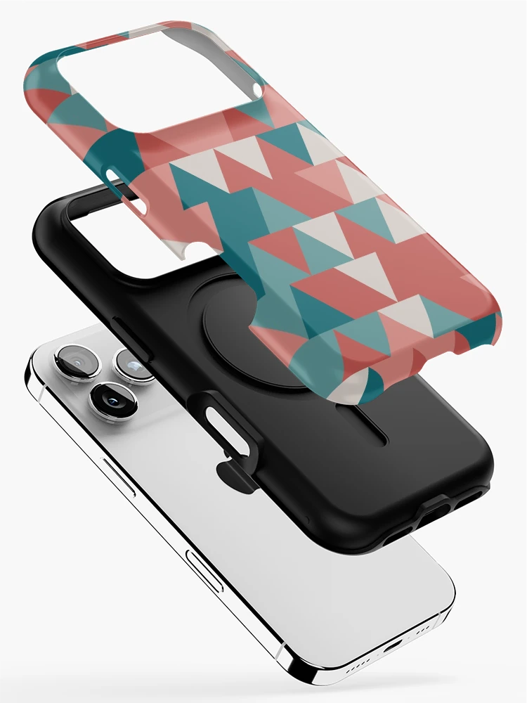 Thumbnail 2 of 4, iPhone Case, Triangles 2 designed and sold by genpythonart.