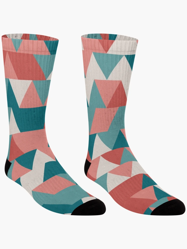 Thumbnail 3 of 5, Socks, Triangles 2 designed and sold by genpythonart.
