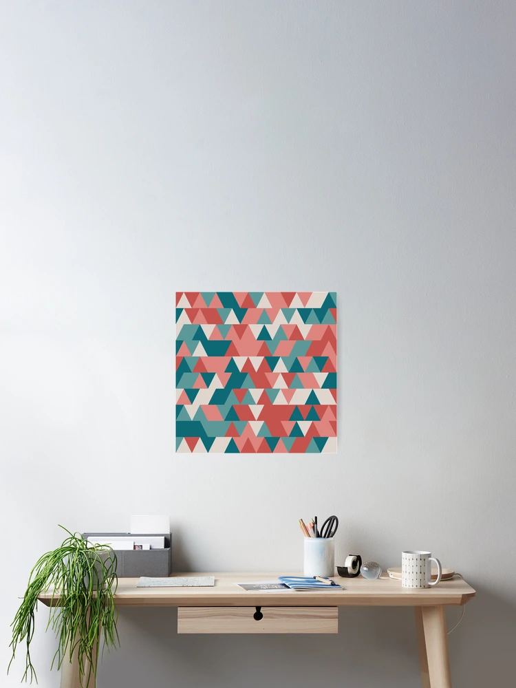 Thumbnail 2 of 3, Poster, Triangles 2 designed and sold by genpythonart.