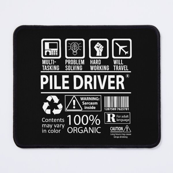 Item preview, Pile Driver T Shirt - MultiTasking Certified Job Gift Item Tee designed and sold by oslandefren.