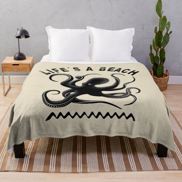 Item preview, Life Is A Beach - Funny Summer Vacation Pun Quote designed and sold by TMBTM.
