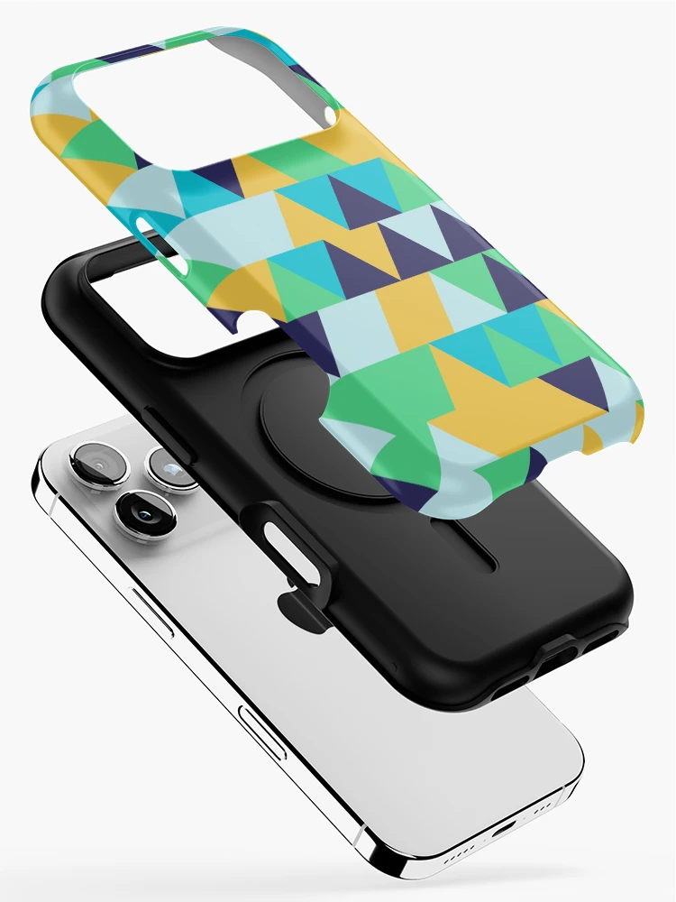 Thumbnail 2 of 4, iPhone Case, Triangles 3 designed and sold by genpythonart.