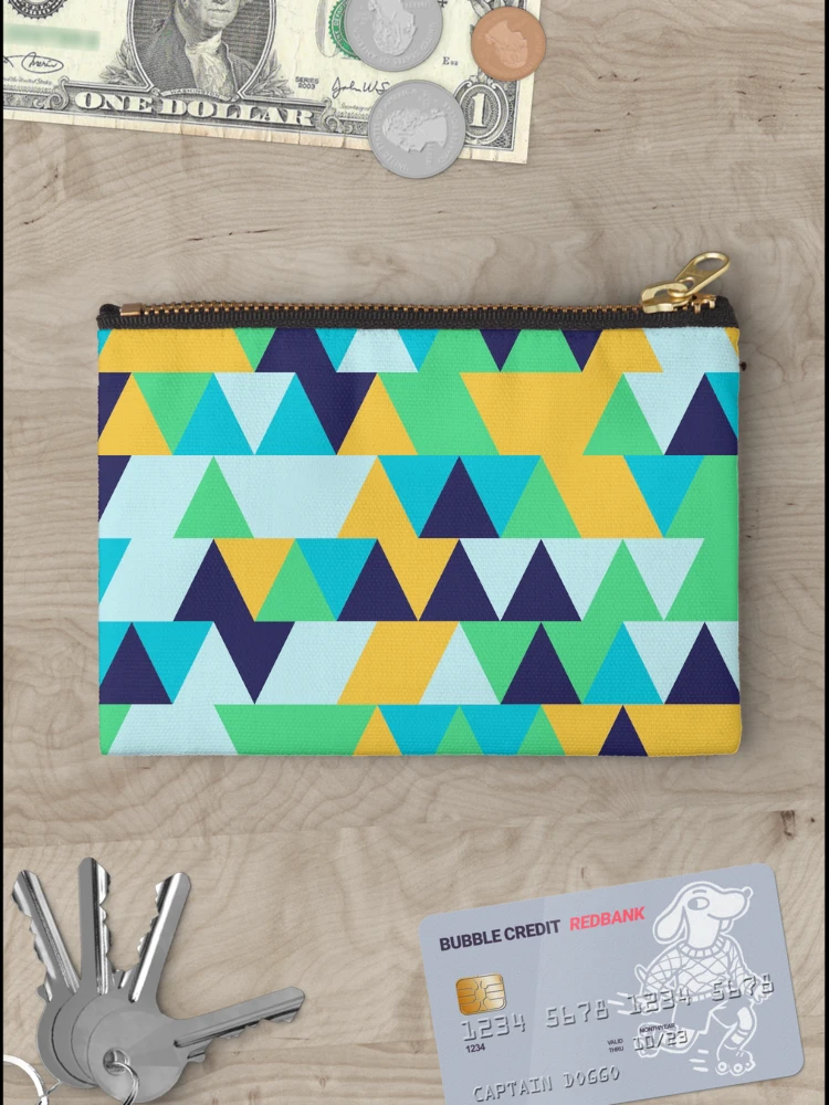 Aperçu 3 sur 4. Pochette avec l'œuvre Triangle 3 créée et vendue par genpythonart.