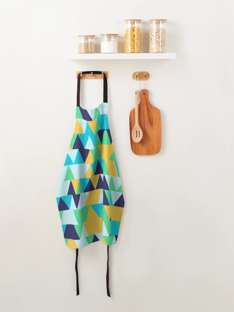 Thumbnail 4 of 6, Apron, Triangles 3 designed and sold by genpythonart.