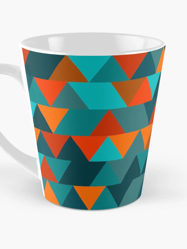 Thumbnail 3 of 4, Coffee Mug, Triangles 4 designed and sold by genpythonart.
