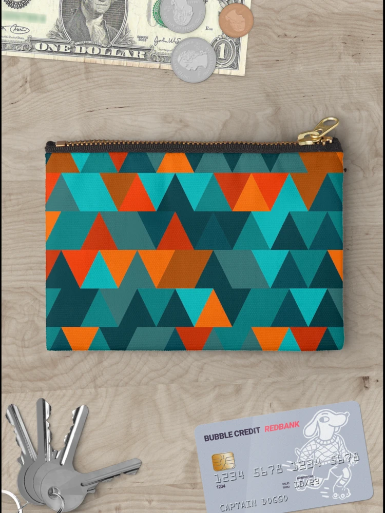 Thumbnail 3 of 4, Zipper Pouch, Triangles 4 designed and sold by genpythonart.