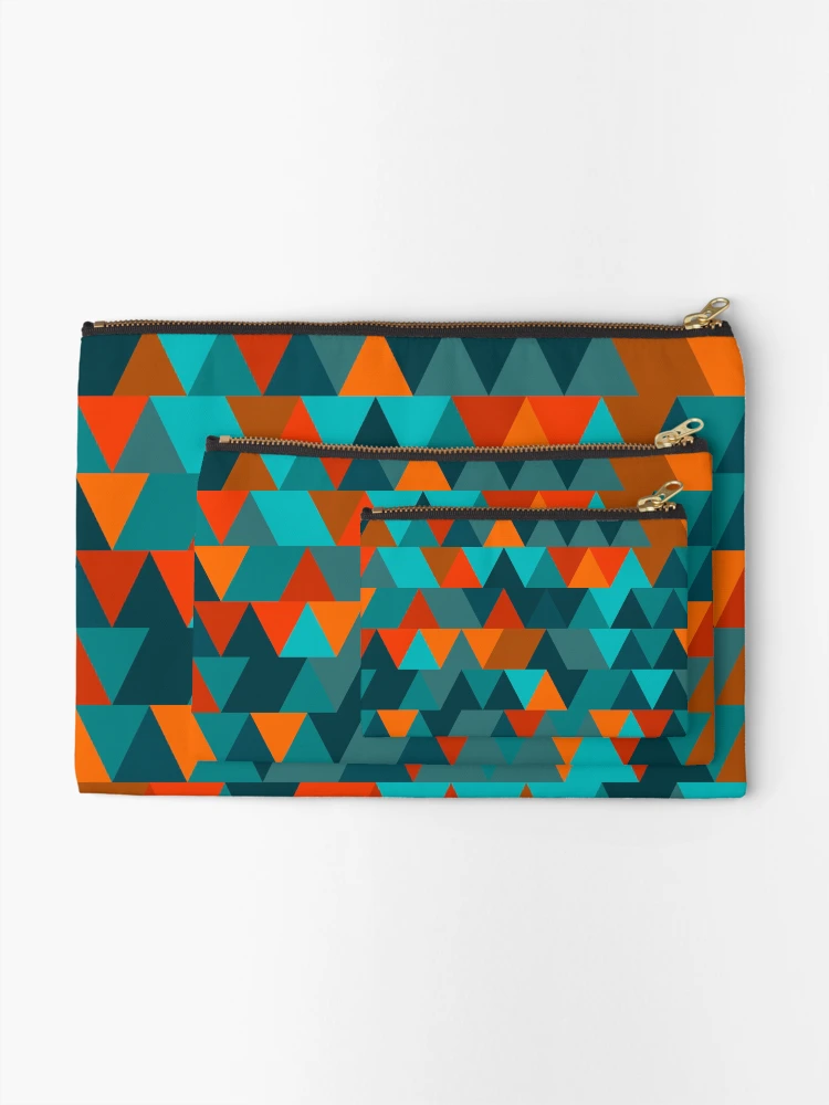 Thumbnail 2 of 4, Zipper Pouch, Triangles 4 designed and sold by genpythonart.