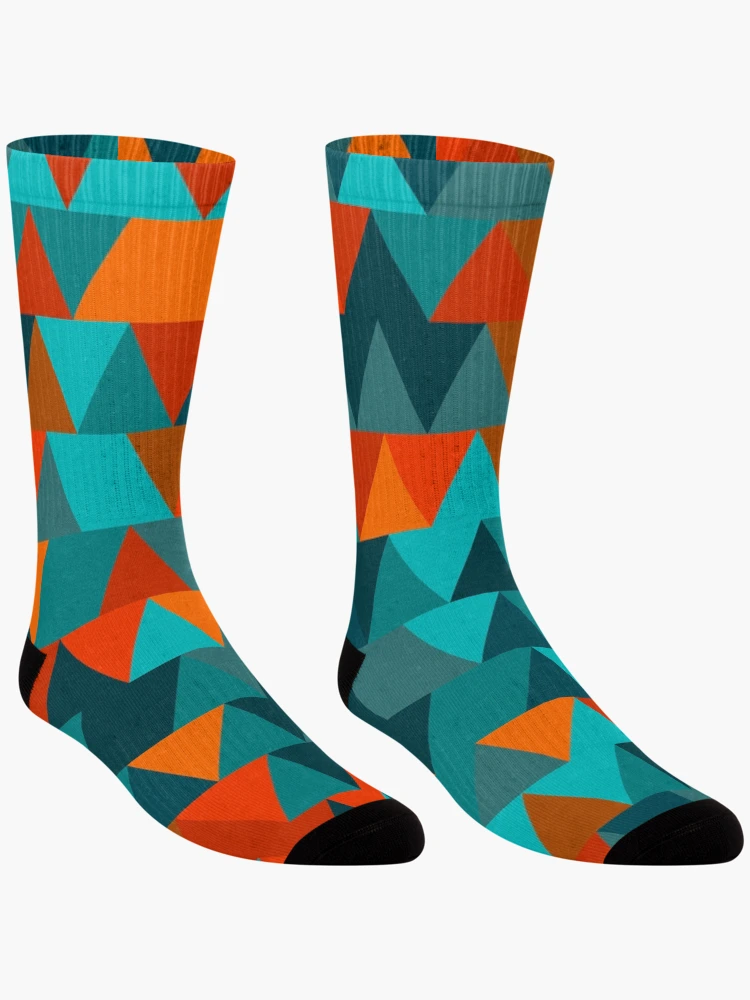 Thumbnail 3 of 5, Socks, Triangles 4 designed and sold by genpythonart.