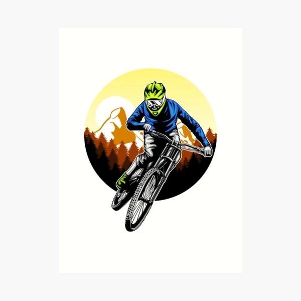 Rad Mountain Bike Original Painting