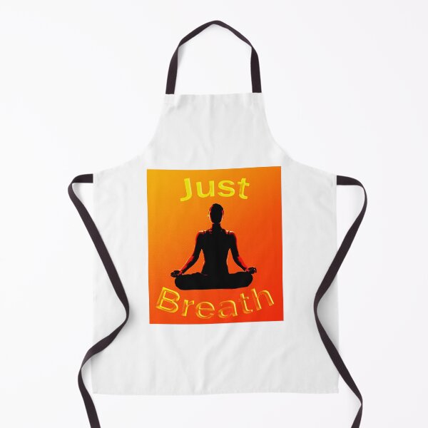 Item preview, Yoga Poses -  Orange Background Lotus Just Breath designed and sold by SadSacDesigns.
