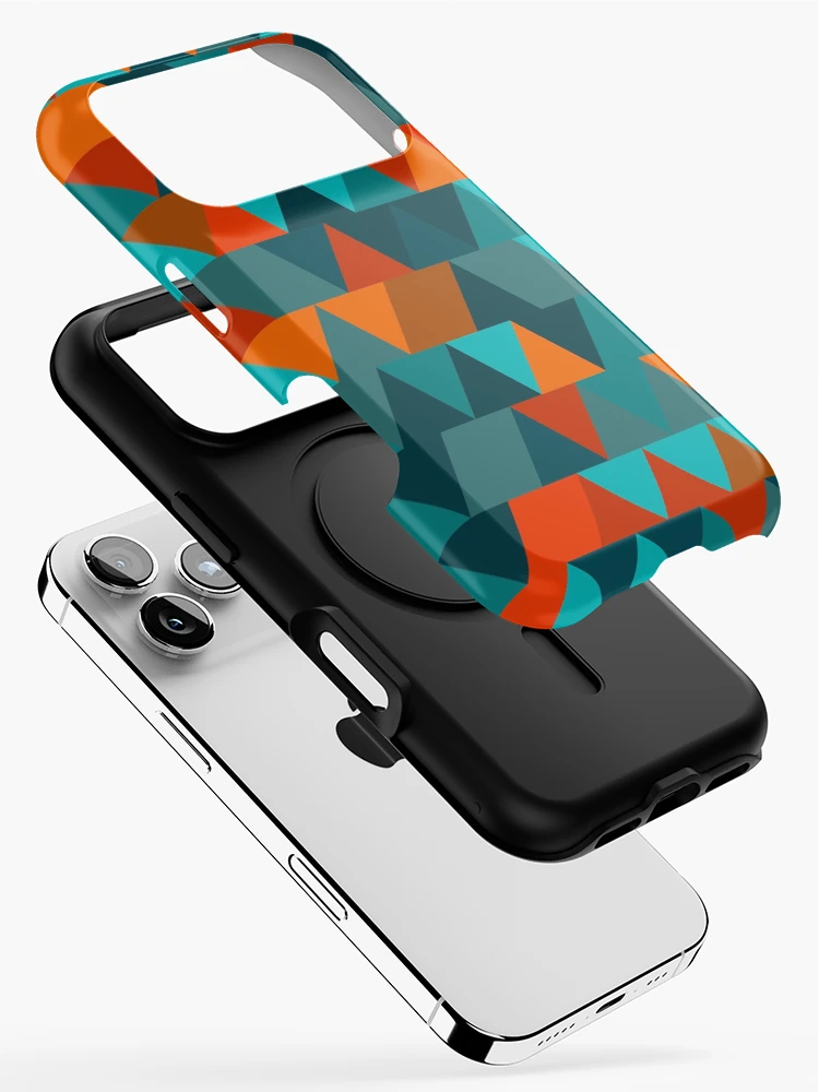 Thumbnail 2 of 4, iPhone Case, Triangles 4 designed and sold by genpythonart.