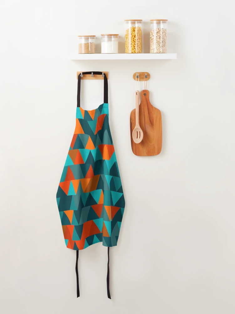 Thumbnail 4 of 6, Apron, Triangles 4 designed and sold by genpythonart.
