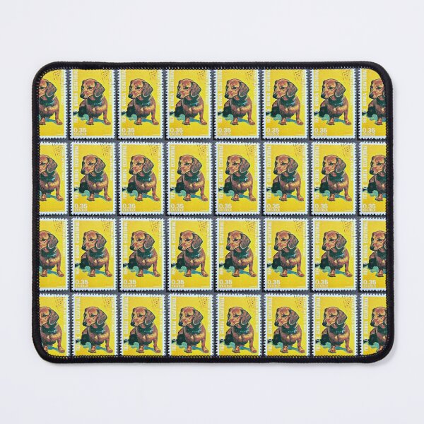 Item preview, Dachsund Dog Vintage Postage Stamp designed and sold by Factory57.