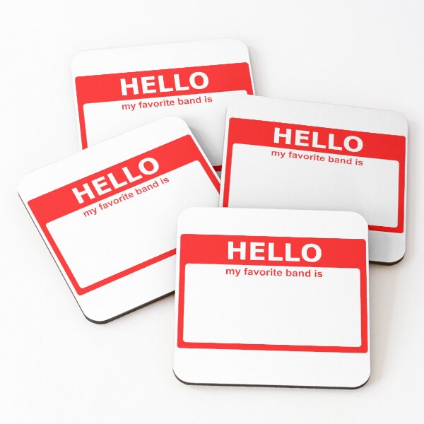Item preview, Hello My Favorite Band Is designed and sold by VinylSymphony.