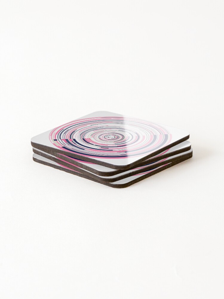 Thumbnail 4 of 5, Coasters (Set of 4), Arcs 5 designed and sold by genpythonart.
