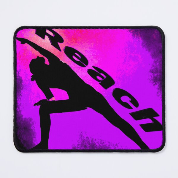 Item preview, Yoga Poses -  Purple and Pink Background Reach designed and sold by SadSacDesigns.