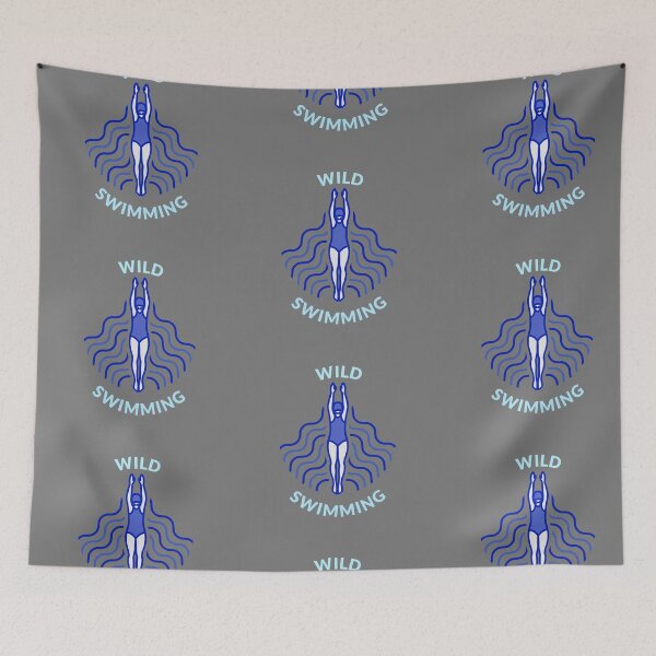 Item preview, Wild Swimming - Light Blue - Graphic and Text - Wild Swimming Tees designed and sold by WildSwimming.