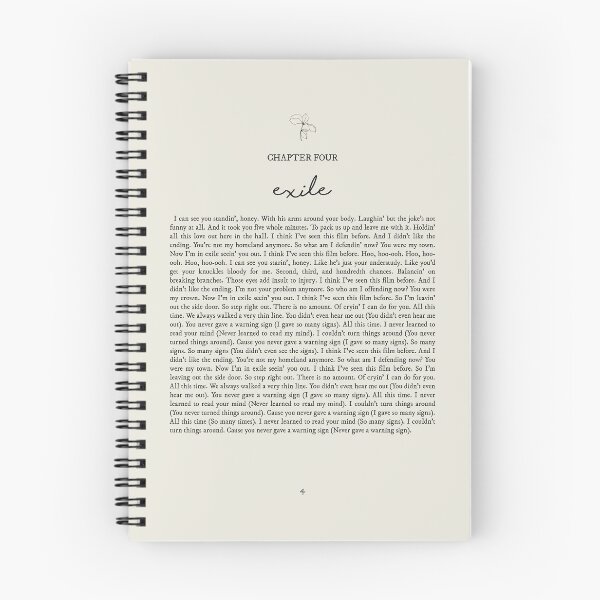 Item preview, Exile Lyrics designed and sold by queseraseraa.