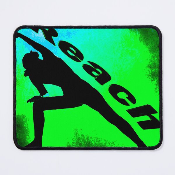 Item preview, Yoga Poses -  Green Background Reach designed and sold by SadSacDesigns.