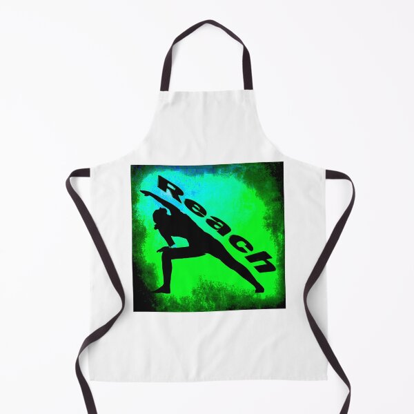Item preview, Yoga Poses - Green Background Reach designed and sold by SadSacDesigns.