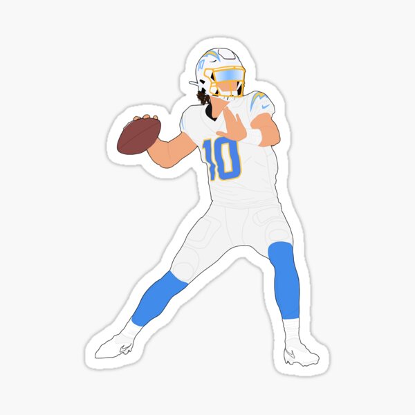 Los Angeles Chargers: Justin Herbert 2021 GameStar - NFL Removable Adhesive Wall Decal Large