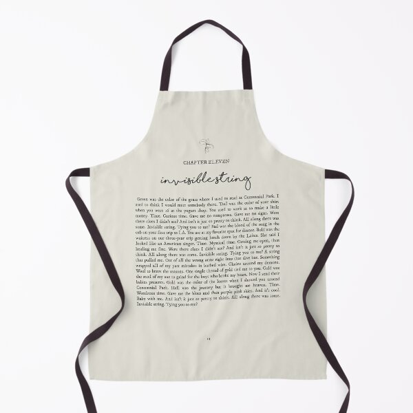 Item preview, Invisible String Lyrics designed and sold by queseraseraa.