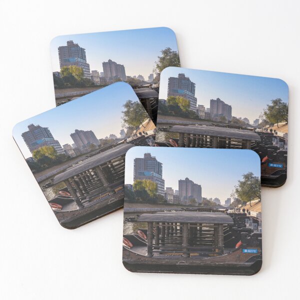 Item preview, Xian riverside with traditional Chinese boats designed and sold by WorldScenery.