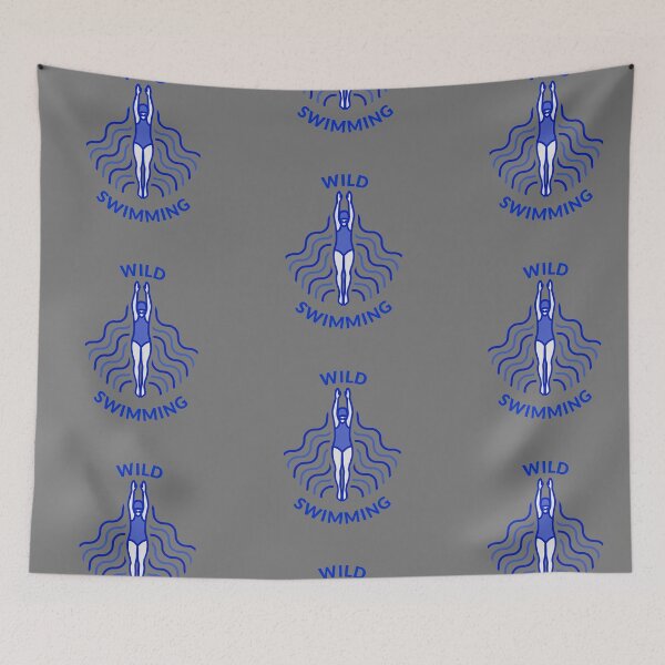 Item preview, Wild Swimming - Blue - Graphic and Text - Wild Swimming Tees designed and sold by WildSwimming.