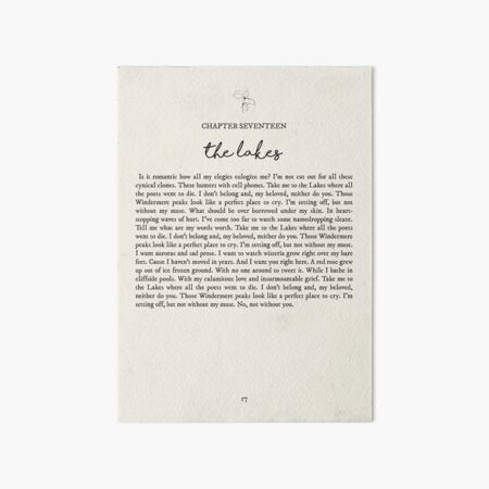 Item preview, The Lakes Lyrics designed and sold by queseraseraa.