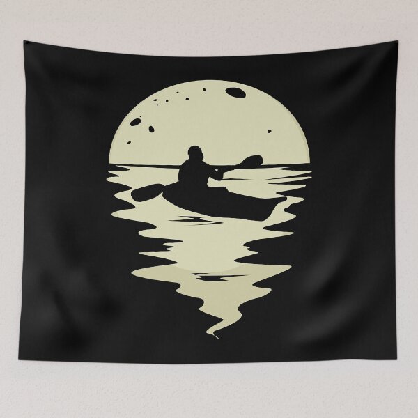 Item preview, Kayak canoe rafting paddle boat KAYAK moon Classic designed and sold by LauraAlvarez01.