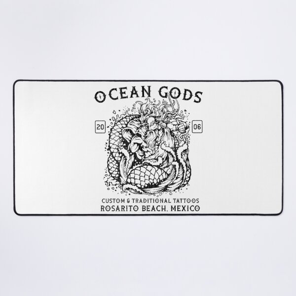 Item preview, Ocean Gods, Poseidon, Tattoo Studio Rosarito Beach, Mexico designed and sold by Proverbial Wisdom Design.